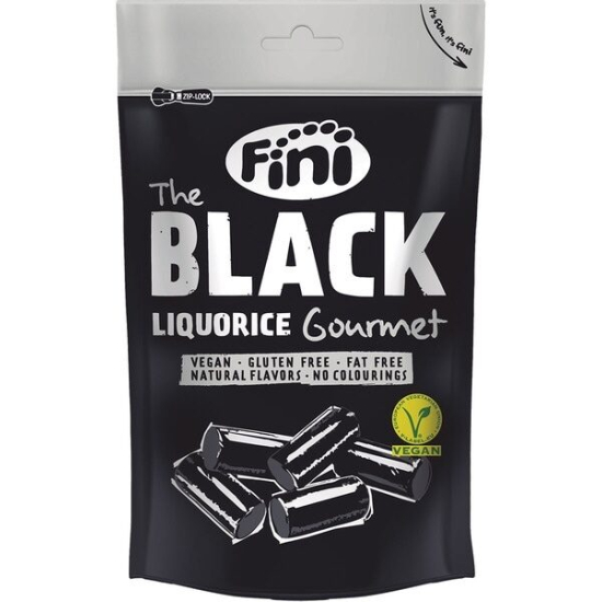 Fini Black Gourmet Liquorice 180g, Pack Of 6