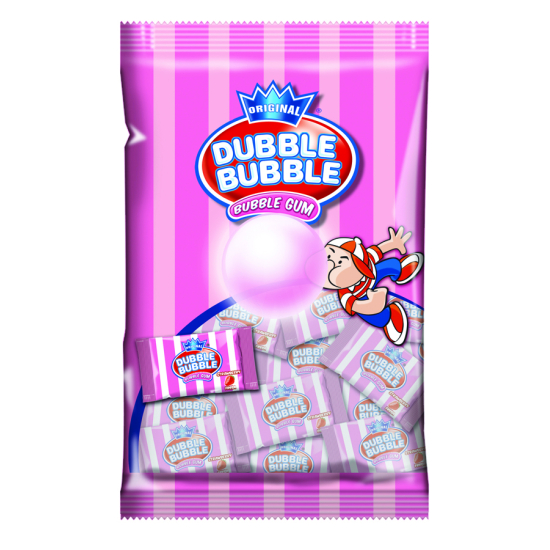 Dubble Bubble Strawberry 90g, Pack Of 6