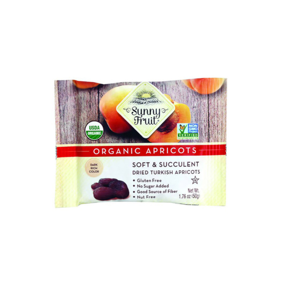 Sunny Fruit Organic Dried Apricots 50g, Pack Of 6