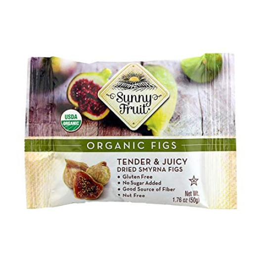 Sunny Fruit Organic Dried Figs 50g, Pack Of 6