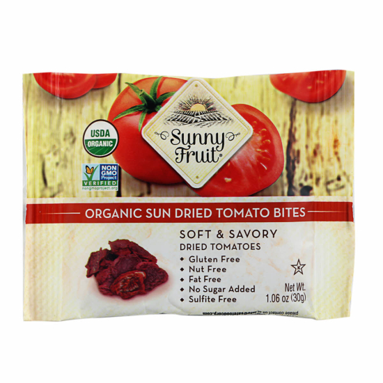 Sunny Fruit Organic Sun Dried Tomato Bites 30g, Pack Of 6