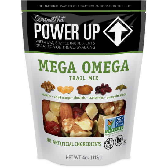 Power Up Mega Omega Trail Mix 113g, Pack Of 6