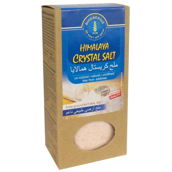 Bioenergie Organic Himalayan Crystal Salt, Finely Ground 500g Carton, Pack Of 12