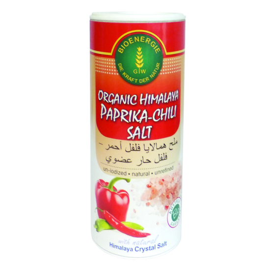 Bioenergie Organic Himalayan Paprika-Chili Salt 170g Shaker, Pack Of 6