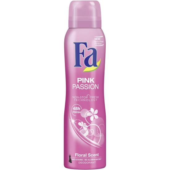 Fa Pink Passion Deodorant Spray For Women 150 ml, Pack Of 12