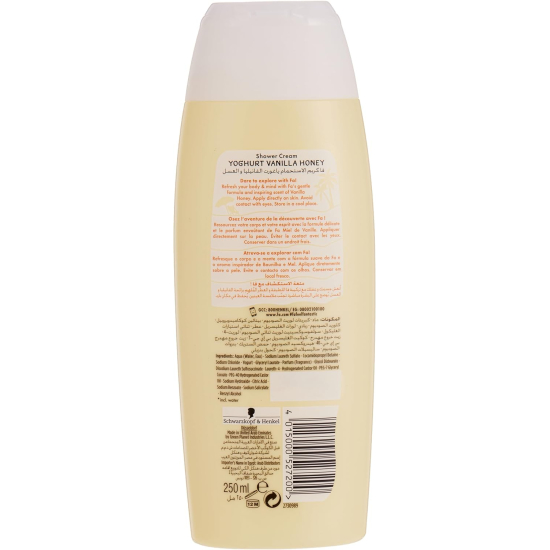 Fa Shower Gel Vanilla Honey Yoghurt  250 ml, Pack Of 12