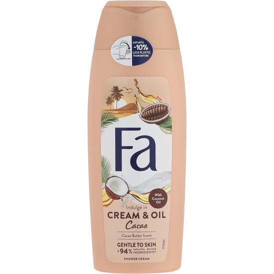 Fa Shower Cream Cocoa Butter & Oil 250 ml, Pack Of 12