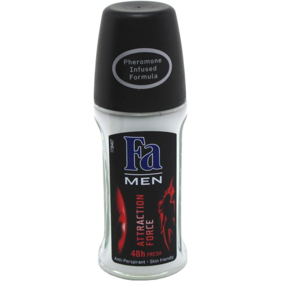  Fa Men Attraction Force Roll On Deodorant 50 ml, Pack Of 12