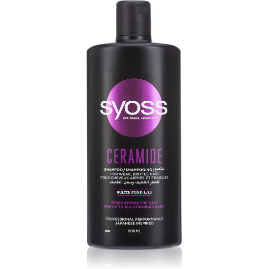 Syoss Ceramide Shampoo 500 ml For Weak Hair, Pack Of 6