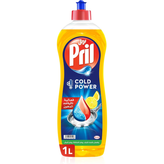 Pril Lemon Vinegar Dishwashing Liquid 1 Ltr, Pack Of 12