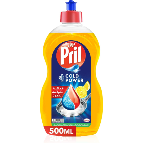 Pril Lemon Dishwashing Liquid 500ml, Pack Of 12