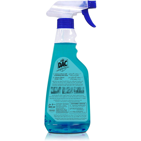 Dac Glass Cleaner 400 ml, Pack Of 12