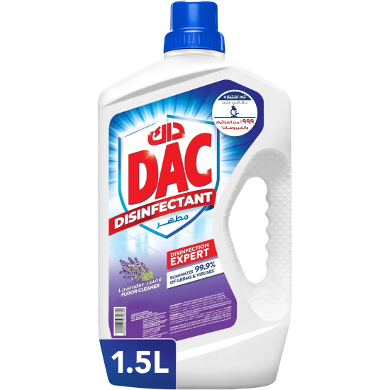 Dac Disinfectant Lavender 2x New 1.5 Ltr, Pack Of 8