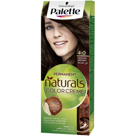 Palette Permanent Natural Color Creme 4-0 Medium Brown