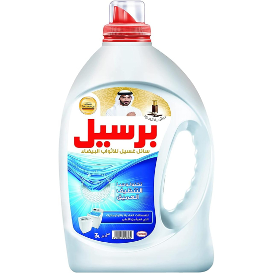 Persil Liquid Detergent For White Clothes With Oud Fragrance 3Ltr, Pack Of 6