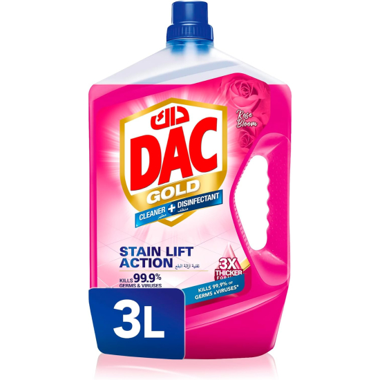 Dac Multi Purpose Disinfectant Rose 3 Ltr, Pack Of 6