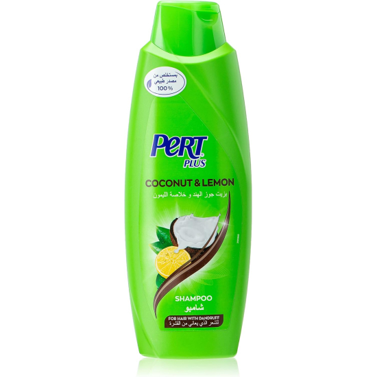 Pert Plus Anti-Dandruff Shampoo With Coconut Oil And Lemon Extract 600 ml, Pack Of 12