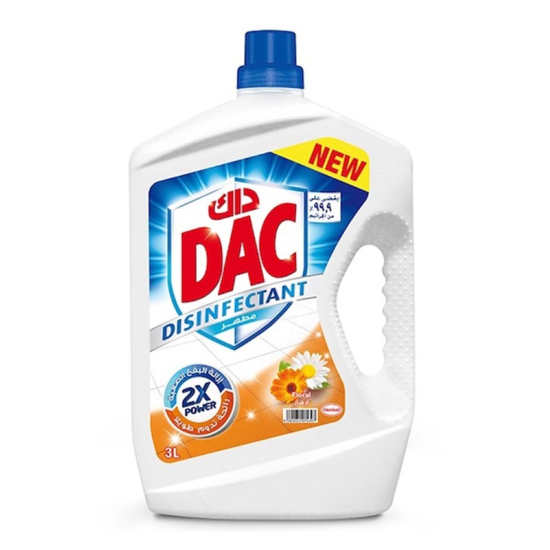 Dac Disinfectant Floral 2x New 3 Ltr, Pack Of 6