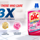 Dac Gold Disinfectant Multi-Purpose Cleaner Rose 3 Ltr + 1 Ltr, Pack Of 3