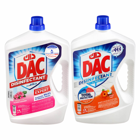 Dac Disinfectant Rose + Floral Twin 2.9 Ltr, Pack Of 3