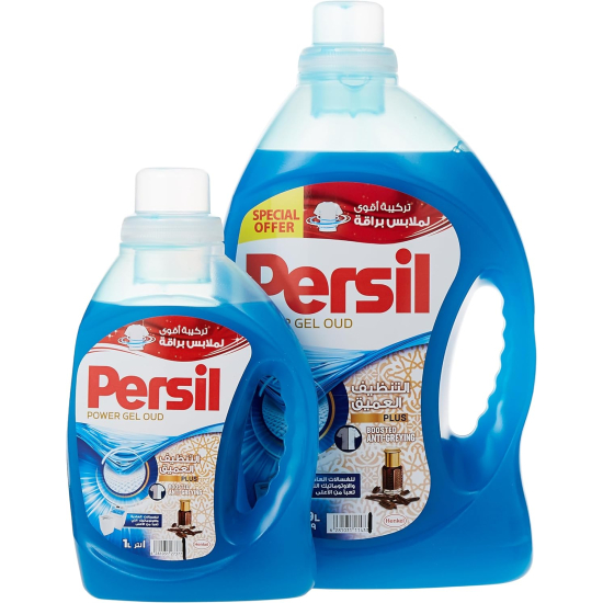 Persil Power Gel Oud Laundry Detergent 2.9 Liters + 1 Liter, Pack Of 4