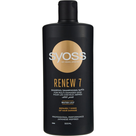 Syoss Shampoo + Conditioner Renew 7 Combo Pack 2x500 ml, Pack Of 6