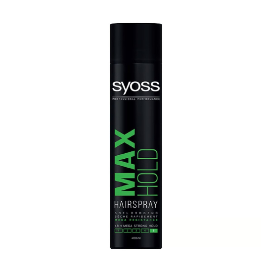 Syoss Hair Spray Max Hold 400 ml + Comb Free, Pack Of 6