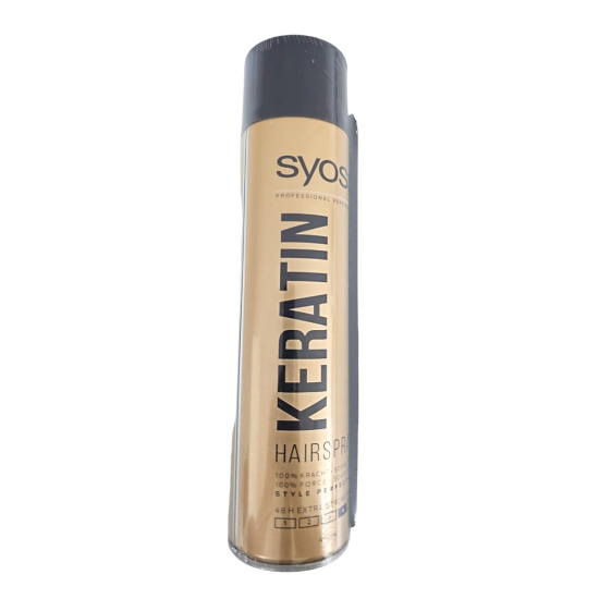 Syoss Hair Spray Keratin 400 ml + Comb Free, Pack Of 6