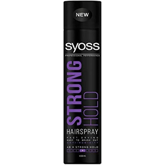 Syoss Hair Spray Strong Hold 400 ml+ Comb Free, Pack Of 6