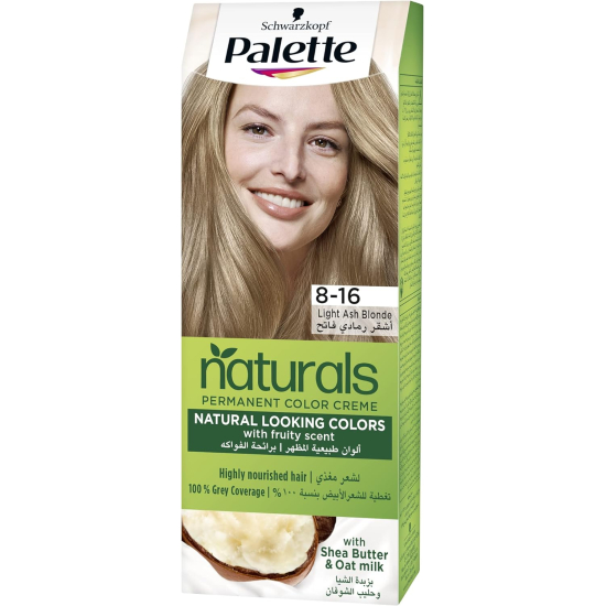 Palette Permanent Naturals Color Creme 8-16 Light Ash Blonde