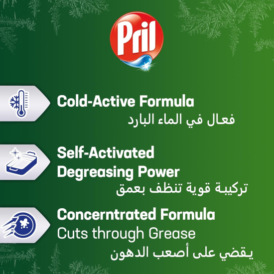 Pril Apple Cold Power Dishwashing Liquid Special Price 1.5 Ltr, Pack Of 12