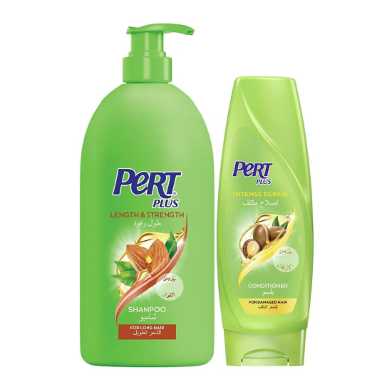 Pert Plus Shampoo Length & Strength and Conditioner Intense Repair 1ltrx360ml, Pack Of 6