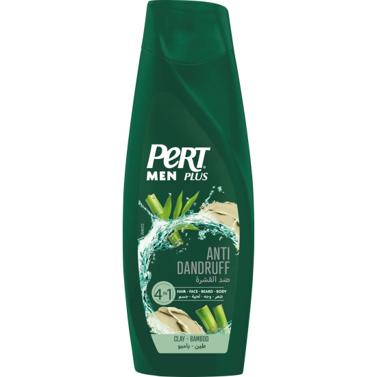 Pert Plus Men Shampoo Anti-Dandruff 4In1 360 ml, Pack Of 12