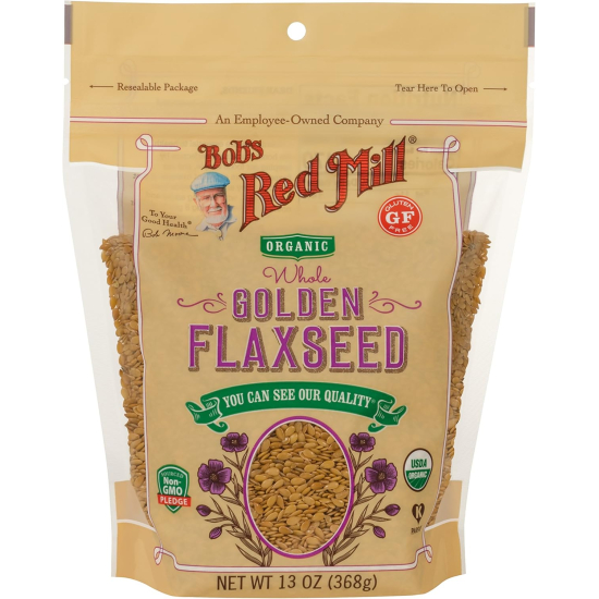 Bob's Red Mill Organic Whole Golden Flaxseed 368g, Pack Of 6