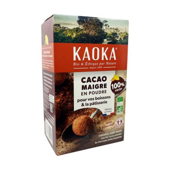 Kaoka Organic Low Fat Cacao Powder 250g, Pack Of 6