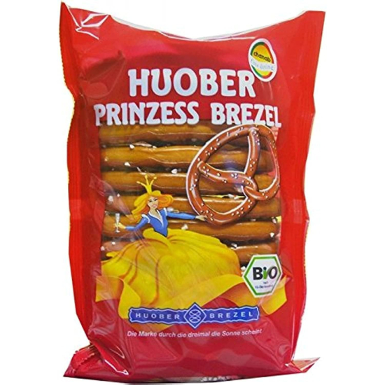 Houber Organic Princess Pretzel Salted Pretzel 125g, Pack Of 12