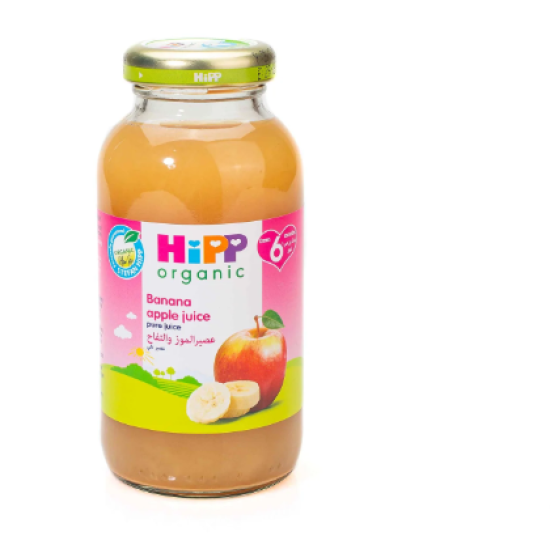 Hipp Organic Banana Apple Juice 200ml, Gluten Free, Pack Of 12