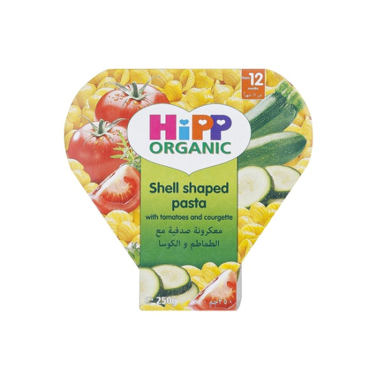 Hipp Organic Baby Food Shell Shaped Pasta 250g, Pack Of 12