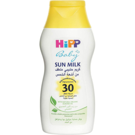 Hipp Baby SPF30 Sun Milk Cream with Almond Oil For Baby 200 ml, Pack Of 6