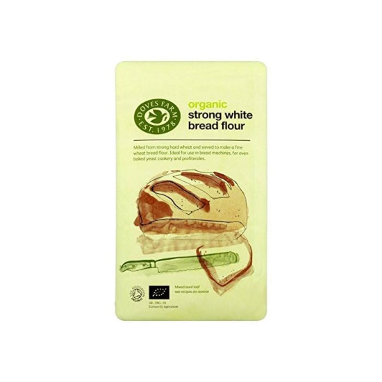 Doves Farm Organic Strong White Bread Flour 1.5kg, Pack Of 6