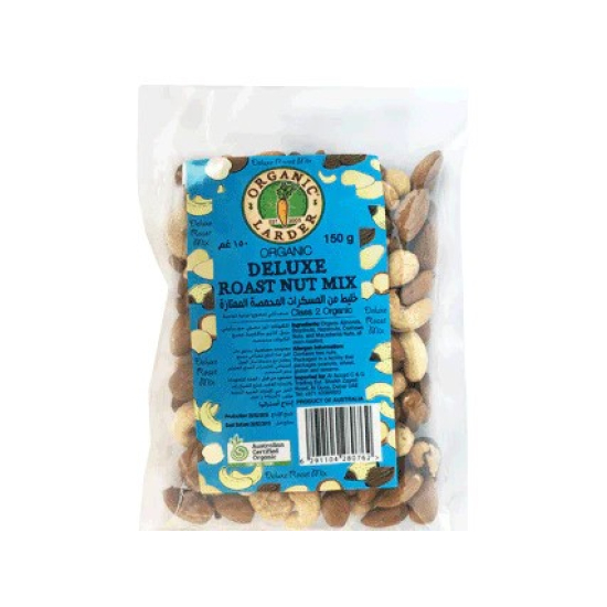 Organic Larder Deluxe Roast Nuts Mix 150g, Pack Of 6