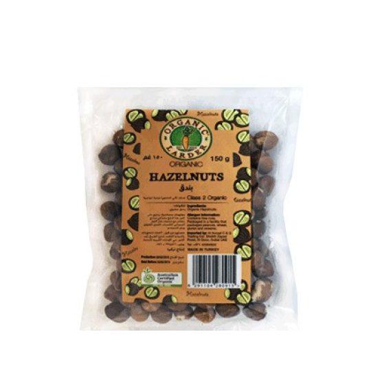 Organic Larder Hazelnuts Kernels 150g, Pack Of 6