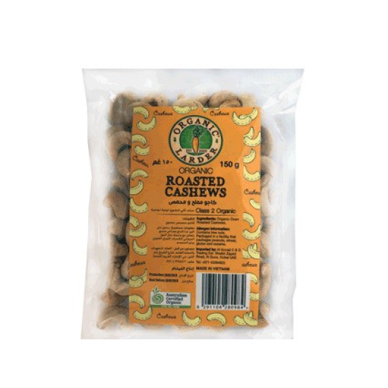 Organic Larder Roasted Cashews 150g, Pack Of 6