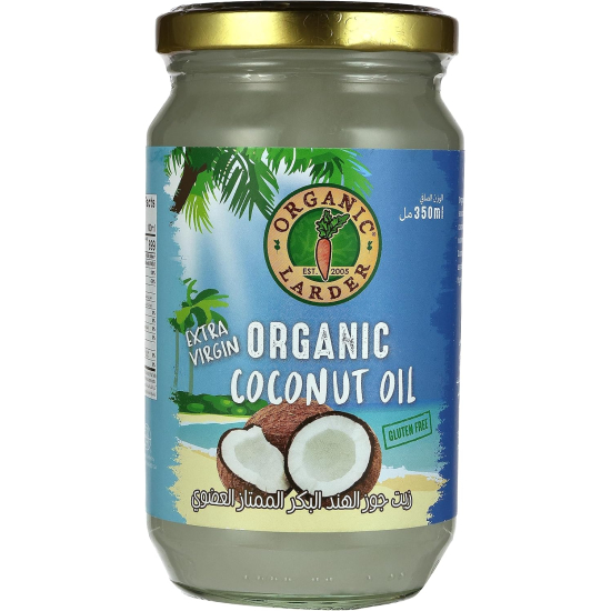 Organic Larder Virgin Coconut Oil 350ml, Gluten Free, Pack Of 6