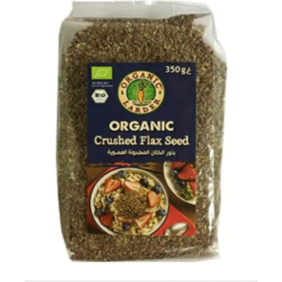 Organic Larder Crushed Flax Seed 350g Vegan, Pack Of 12