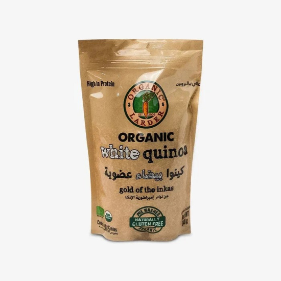 Organic Larder White Quinoa 340g, Gluten Free Vegan, Pack Of 6