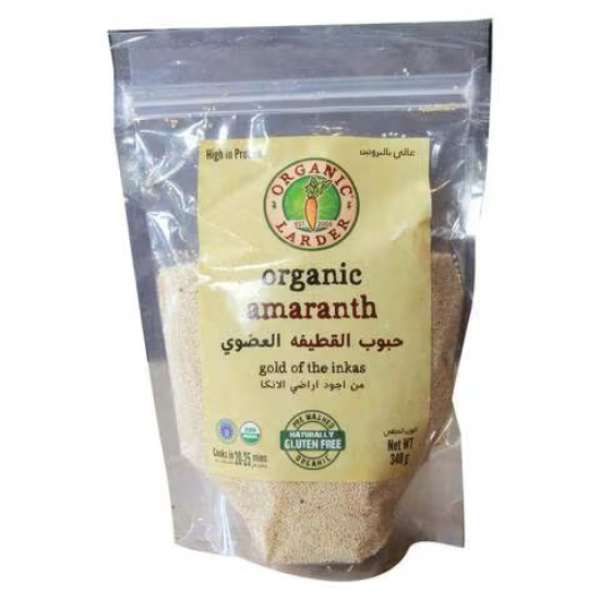 Organic Larder Amaranth 340g, Gluten Free Vegan, Pack Of 6