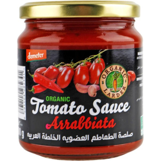 Organic Larder Tomato Sauce Arrabbiata 300g, Pack Of 12