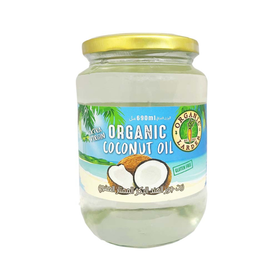 Organic Larder Virgin Coconut Oil 690ml, Gluten Free, Pack Of 6