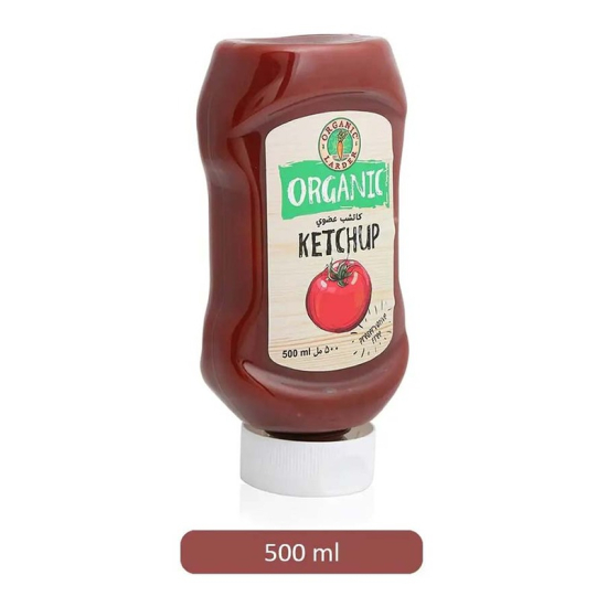 Organic Larder Ketchup 500ml, Gluten Free, Vegan Pack Of 12